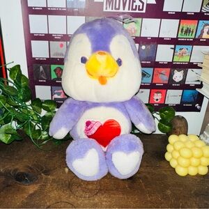 Care Bears Cousins Cozy Heart Penguin Vintage Kenner 80’s Plush Toy
